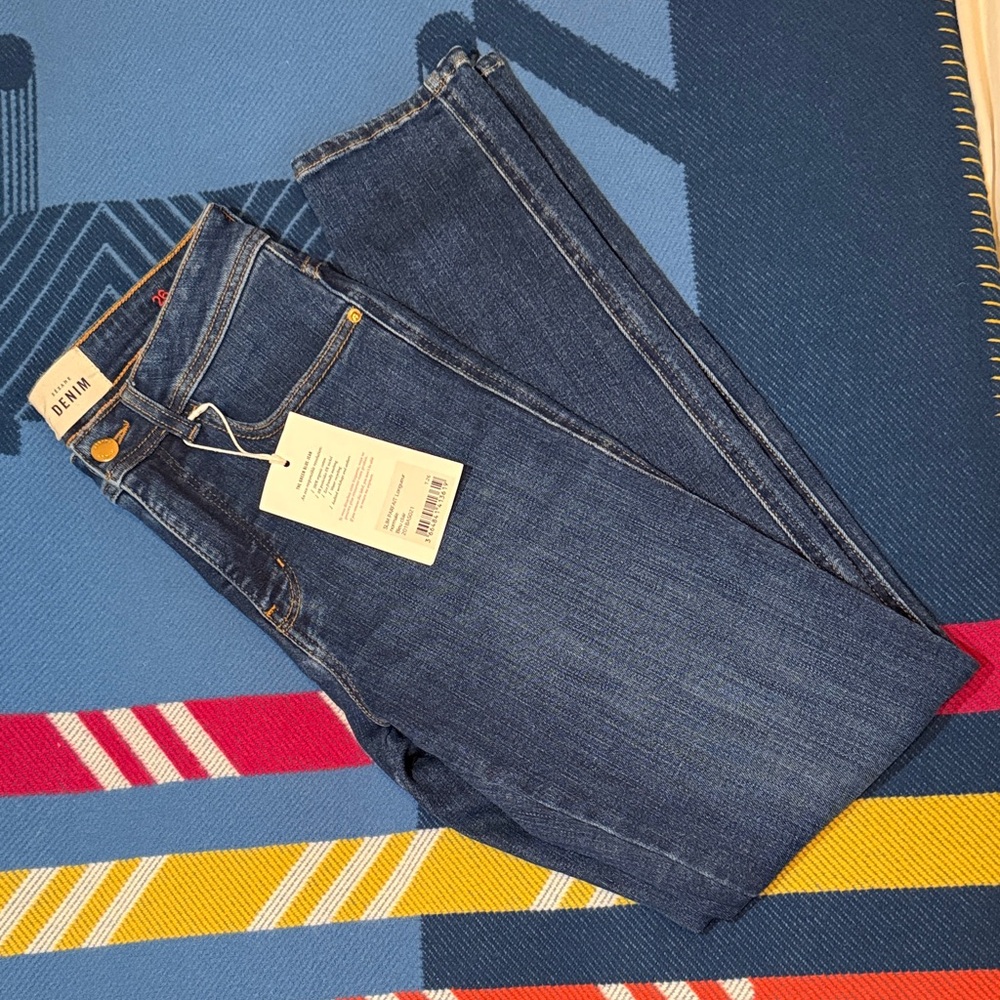 Sézane Skinny Blue French Denim Jeans